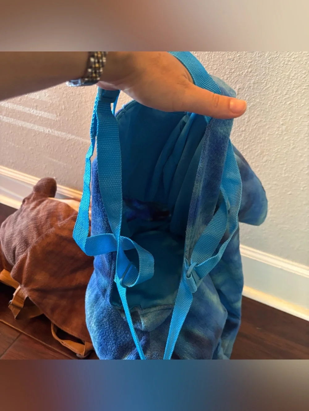 Walmart Blue & Brown TRex Dinosaur Costume 3-4T Kids Ride On Pretend Play
